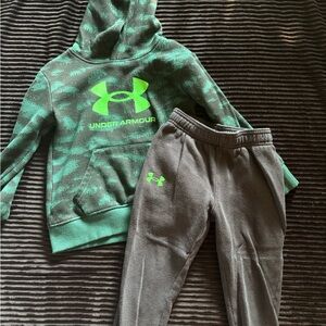 Under Armour Camo Hoodie and Gray Joggers Set